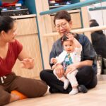 Grandmother and daughter dancing at Acorn Playhouse